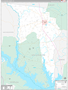 San Augustine Wall Map Premium Style